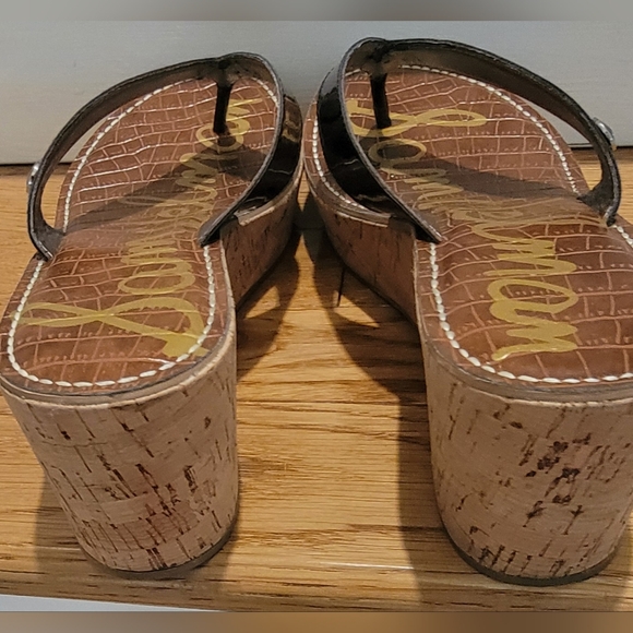 Sam Edelman Romy Thong Cork Wedge, size 11 - Picture 3 of 4